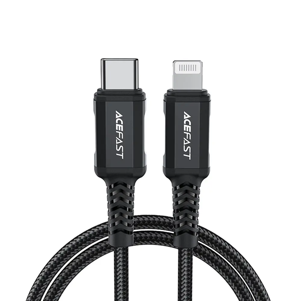 Acefast Datový kabel C4-01 Rychlé nabíjení Type-C na Lightning 1.8m černý