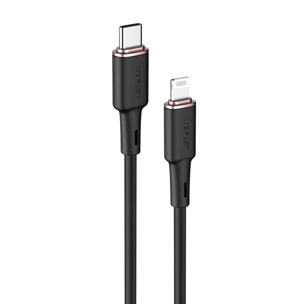 Acefast Data Cable C2-01 Type-C na Lightning 30W 3A Rychlé nabíjení MFi 1.2m černá