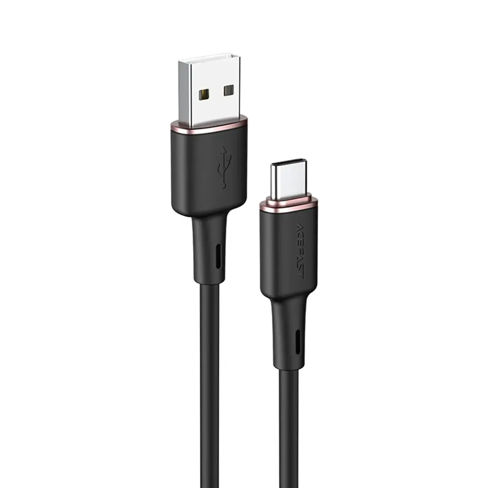 Acefast Datový kabel C2-04 USB na Type-C Rychlé nabíjení 3A 1.2m černý