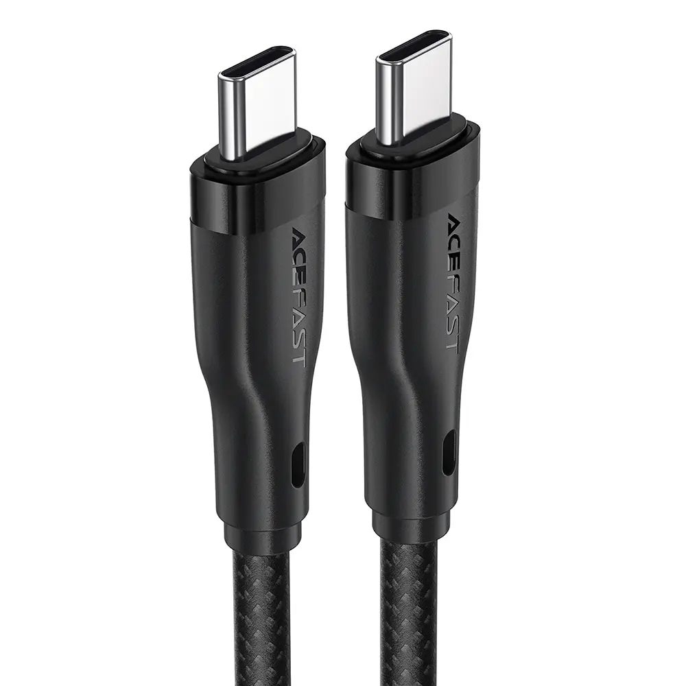 Acefast Datový kabel C8-03 Rychlé nabíjení Type-C na Type-C 1.2m černý