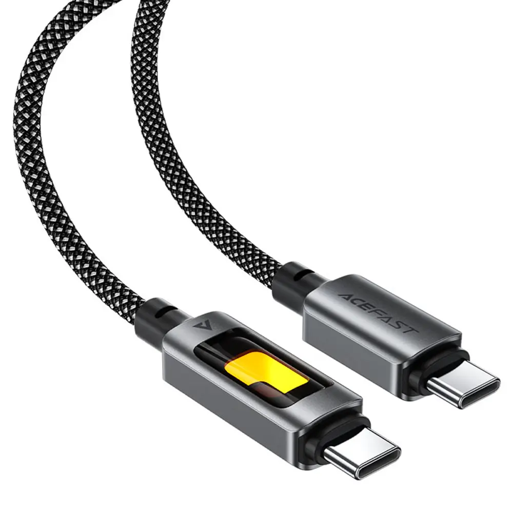 Acefast Data Cable C21-03 Rychlonabíjecí Type-C na Type-C 60W 3A 1.2m černý