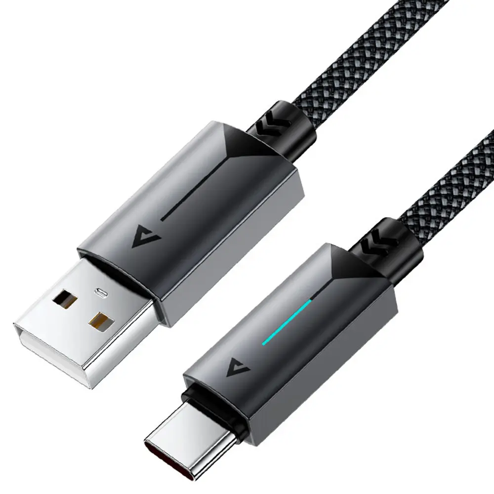 Acefast Data Cable C19-04 USB na Type-C Rychlonabíjecí 3A Odolný 1.2m Černý
