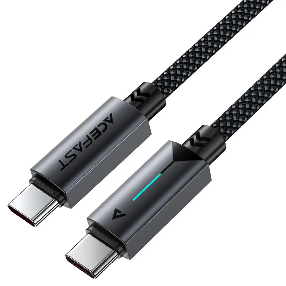 Acefast Datový kabel C19-03 Type-C na Type-C Rychlonabíjecí 1.2m černý