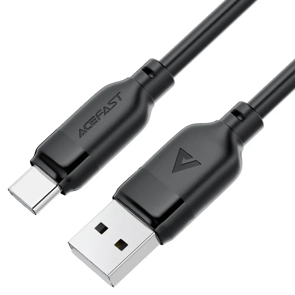 Acefast Datový kabel C16-04 Rychlonabíjecí USB na Type-C 3A 1.2m černý
