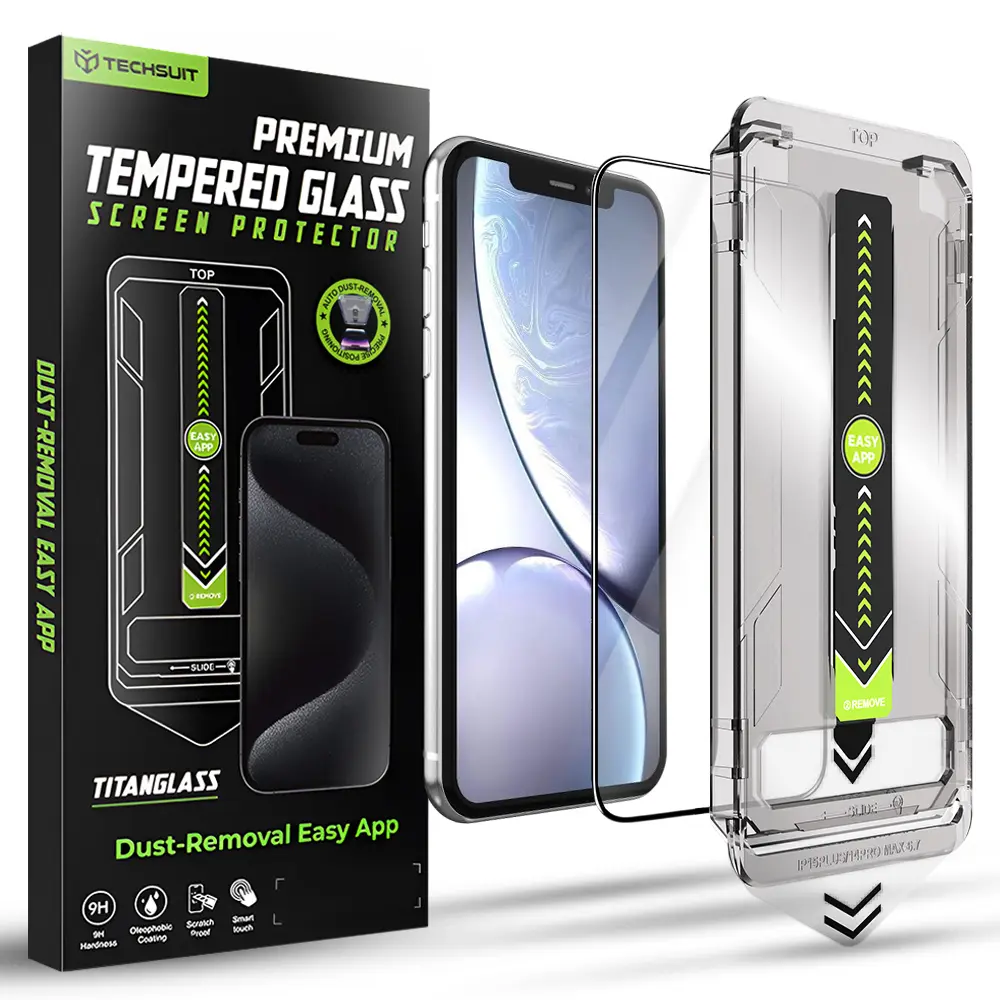 Techsuit TitanGlass FullCover pro iPhone XR iPhone 11 černý