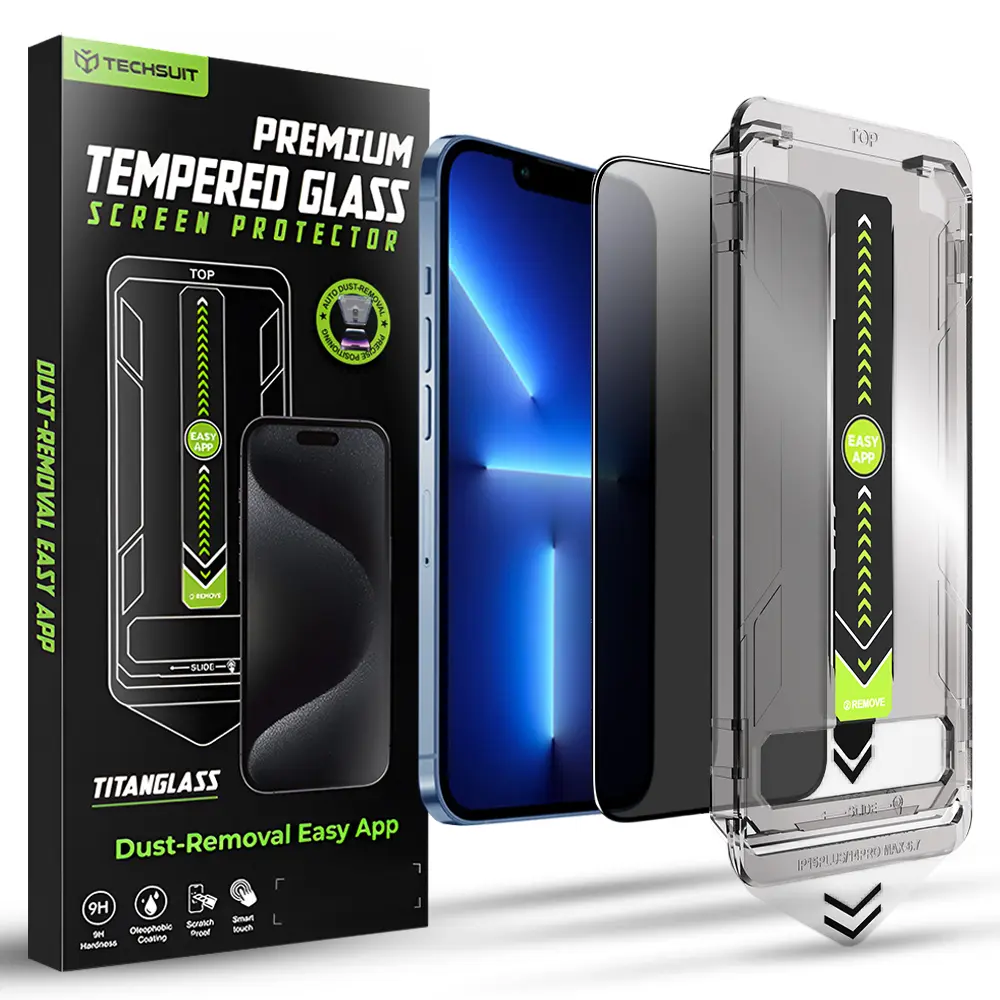 Techsuit TitanGlass FullCover pro iPhone 13 Pro Max iPhone 14 Plus Privacy