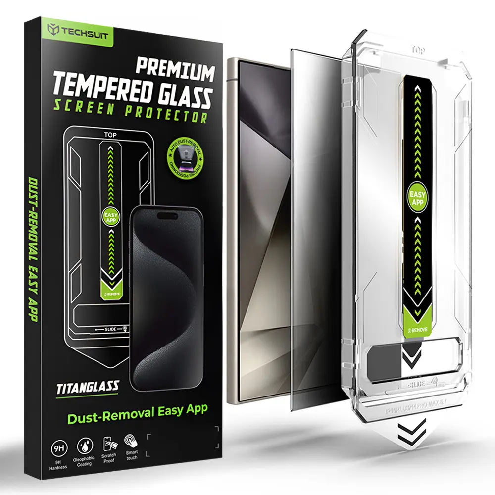 Techsuit TitanGlass CrystalHD pro Samsung Galaxy S24 Ultra Privacy
