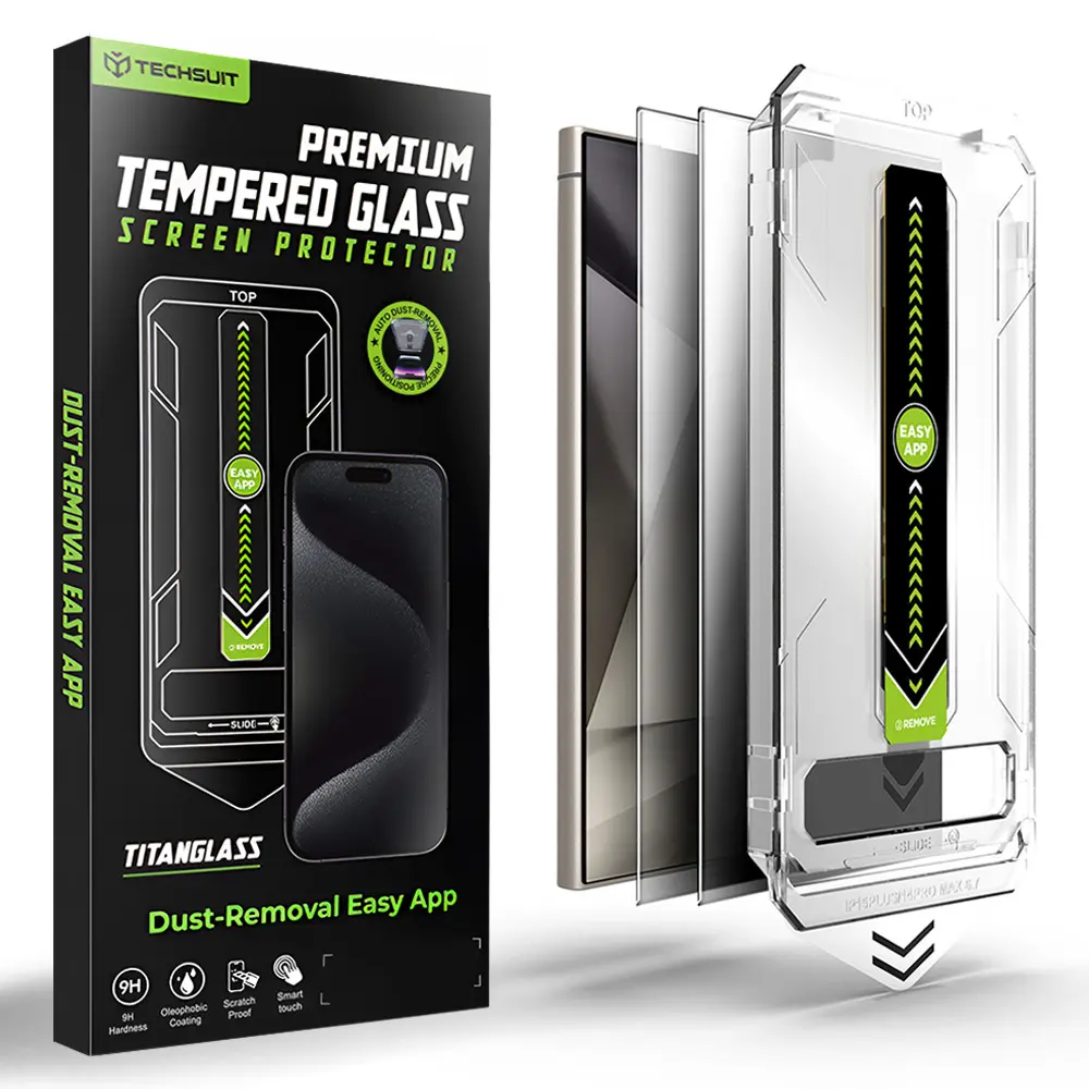 Techsuit TitanGlass CrystalHD (2 ks) Samsung Galaxy S24 Ultra Privacy