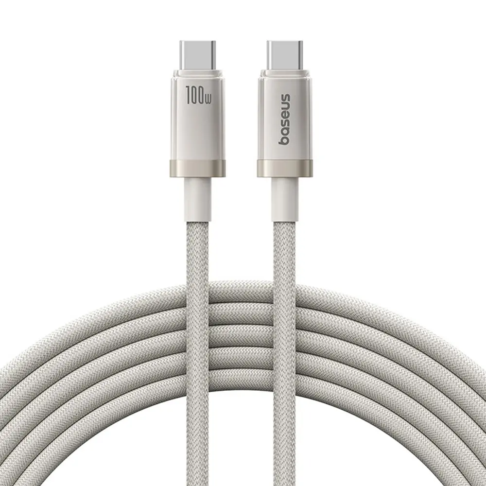 Baseus Data Cable Titanium USB-C na Type-C 100W rychlé nabíjení 2m zlatá
