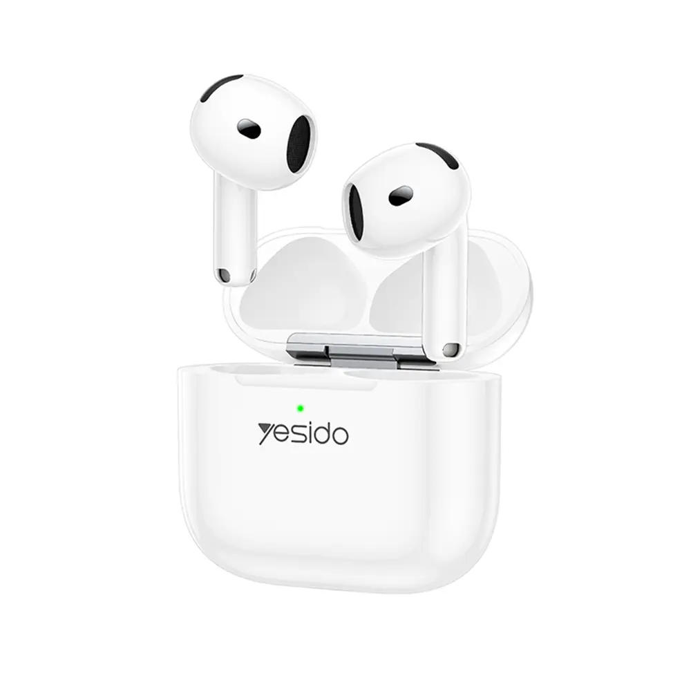 Yesido TWS32 bezdrátová sluchátka s ANC mikrofonem Bluetooth 5.4 bílá