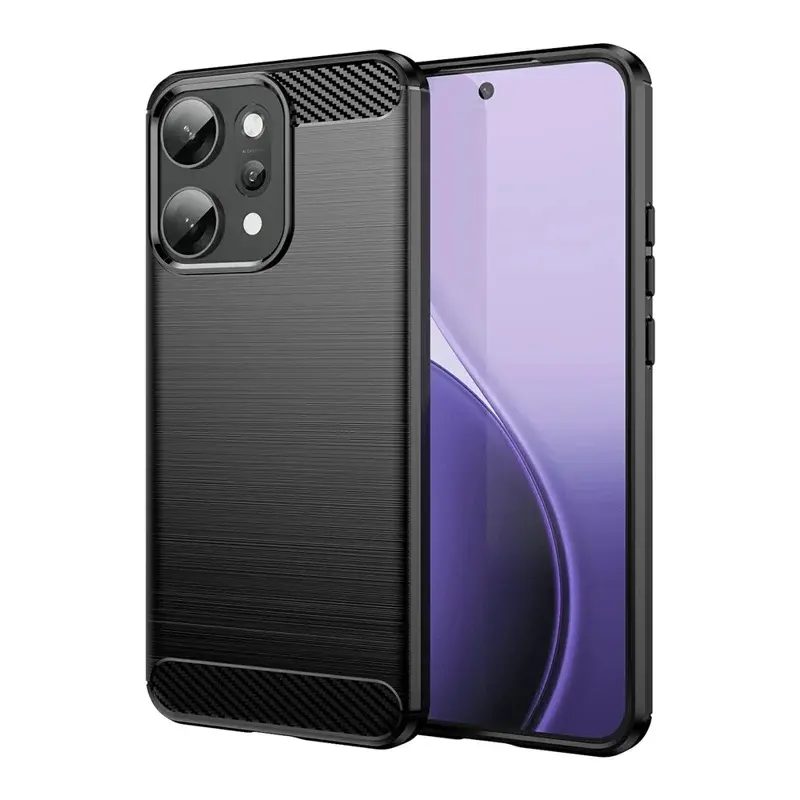 Techsuit Carbon Silicone pro Oppo Reno14 Pro černá