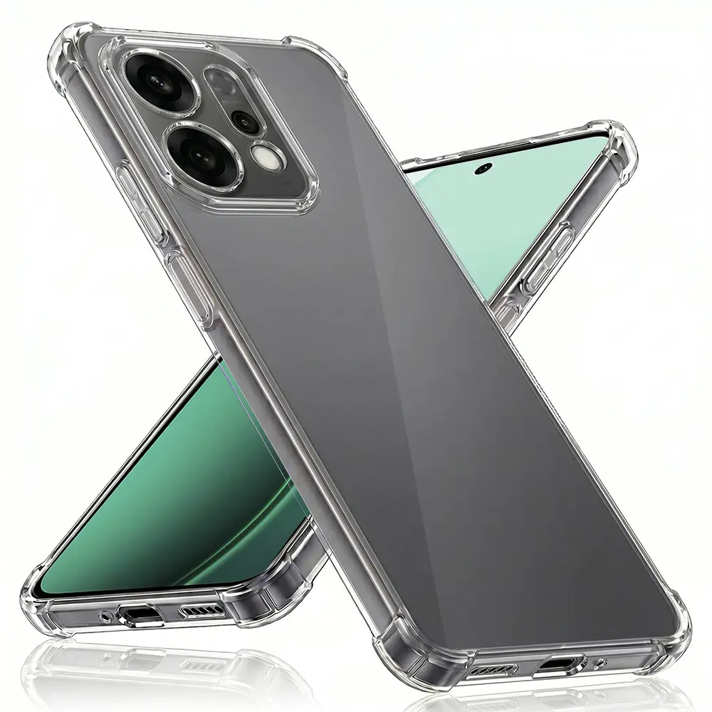 Techsuit Shockproof průhledný silikonový obal Oppo Reno14 průhledný