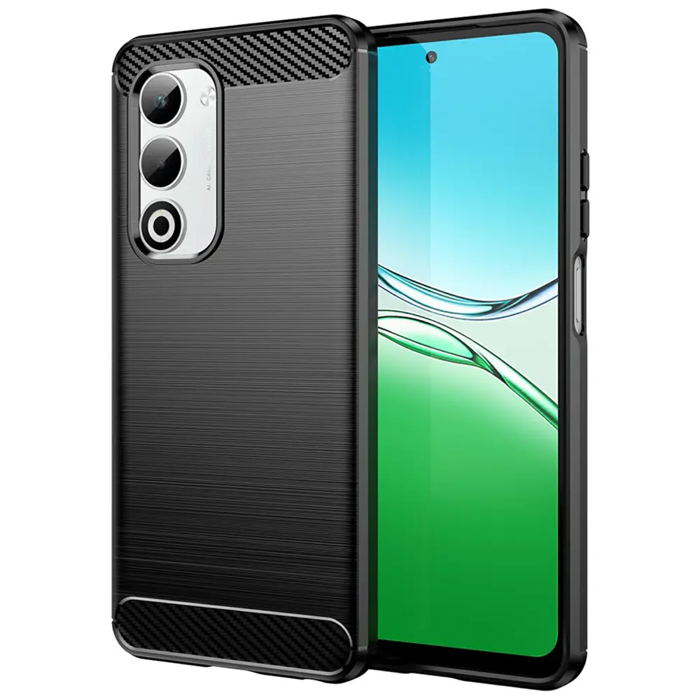 Techsuit Carbon Silicone pro Oppo A5 4G A5 5G černá