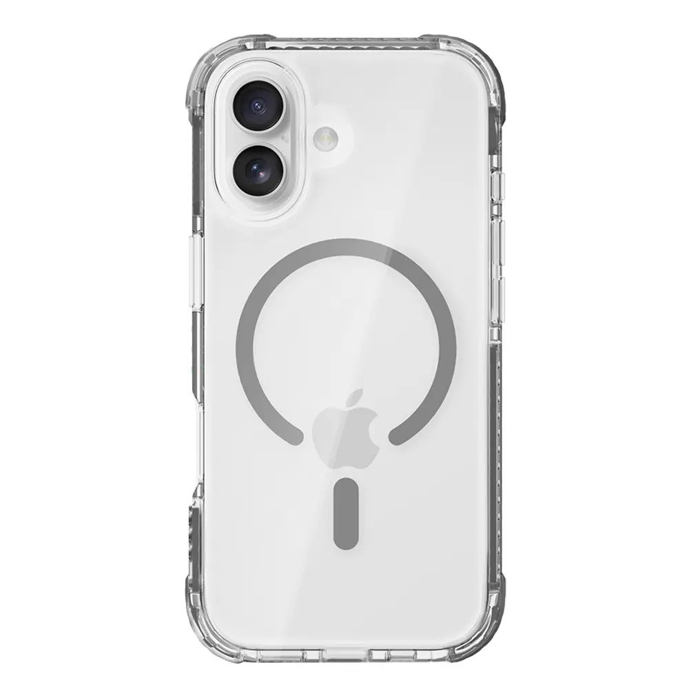 Zadní kryt Rock Crystal Clear Magnetic Series pro iPhone 17 transparent-black