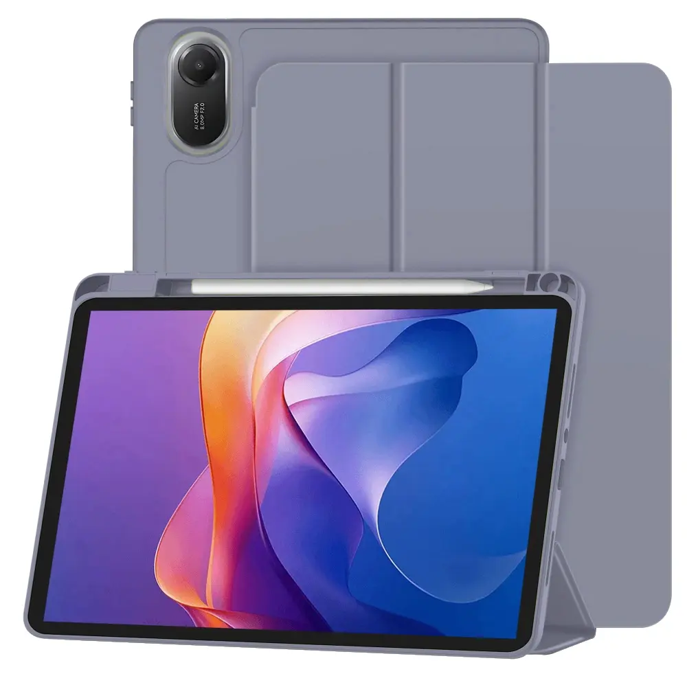 Techsuit Flex Trifold s držákem na tužku pro Xiaomi Redmi Pad 2 fialová