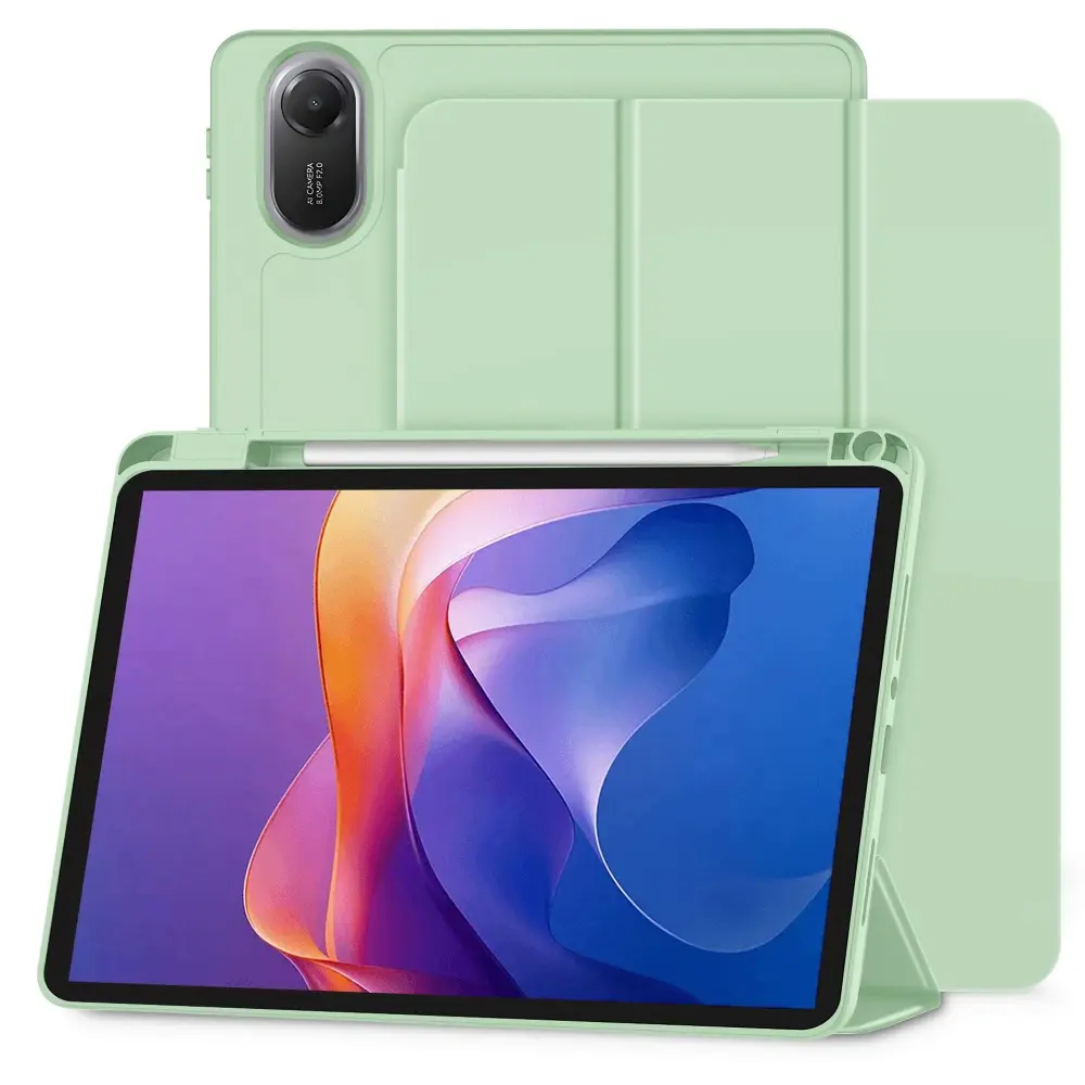 Pouzdro Techsuit Flex Trifold s držákem na tužku Xiaomi Redmi Pad 2 Matcha zelená