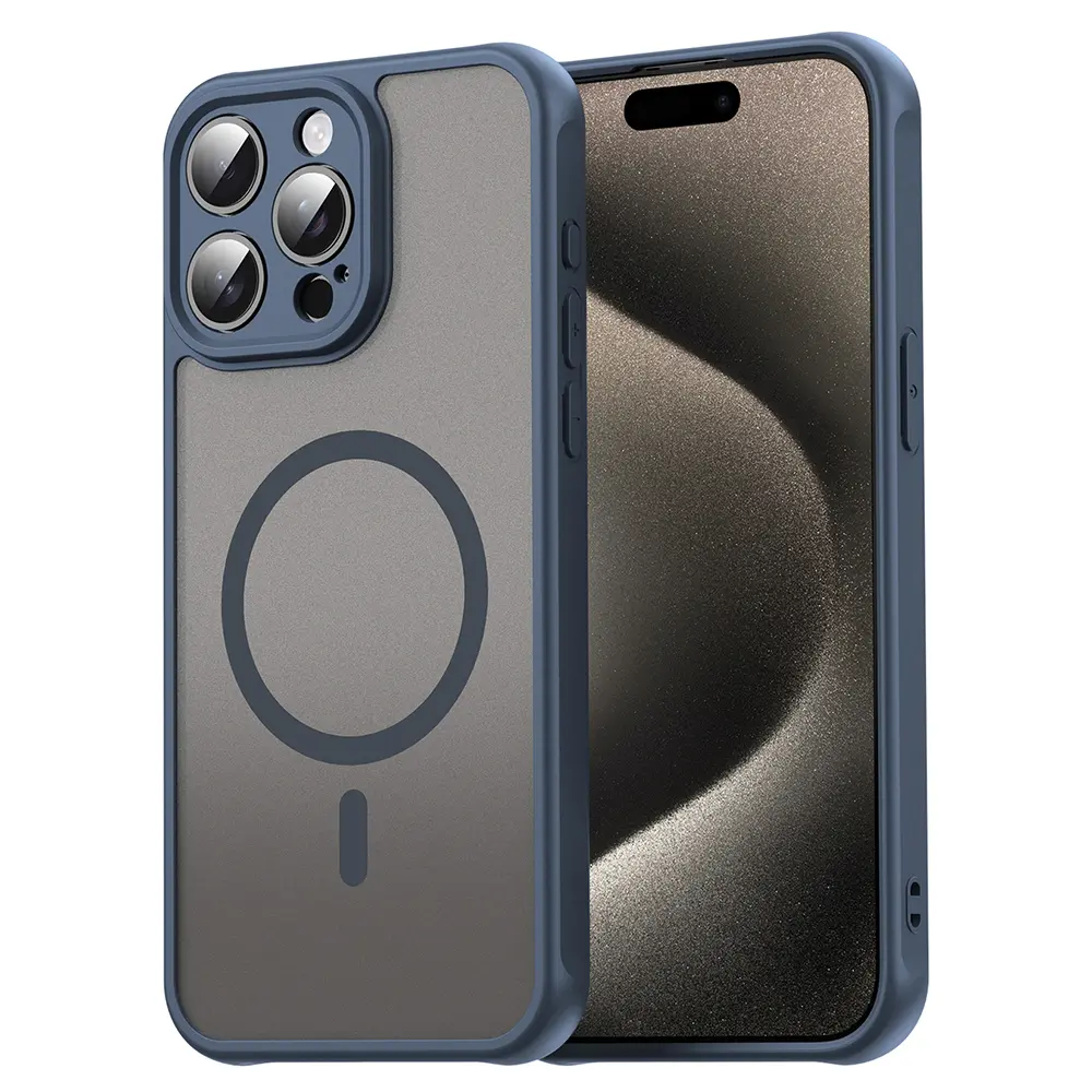 Techsuit HaloFrost II MagSafe pro iPhone 15 Pro námořnická modrá