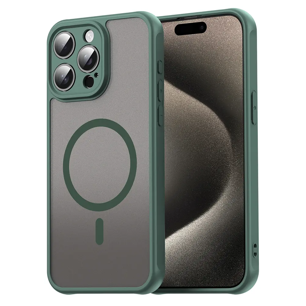 Techsuit HaloFrost II MagSafe pro iPhone 15 Pro Max zelená