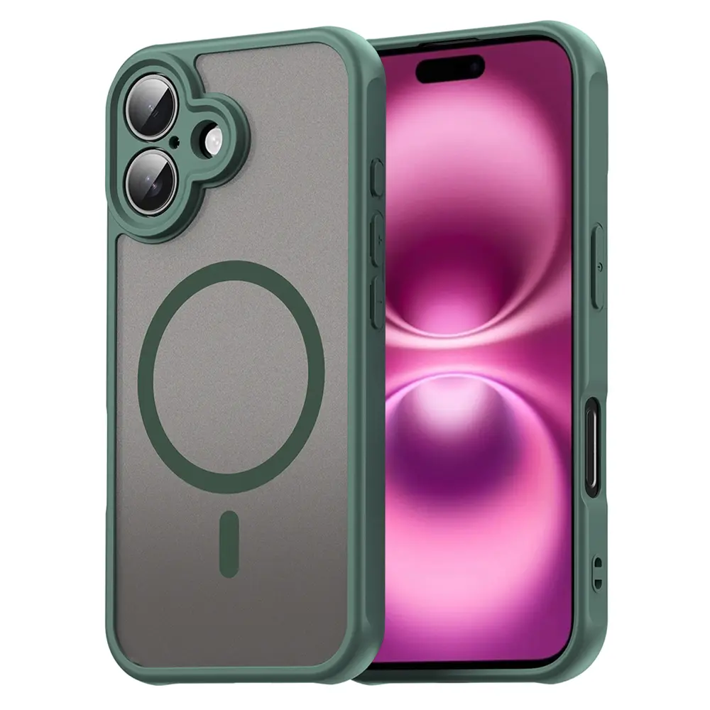 Techsuit HaloFrost II MagSafe pro iPhone 16 Plus zelený