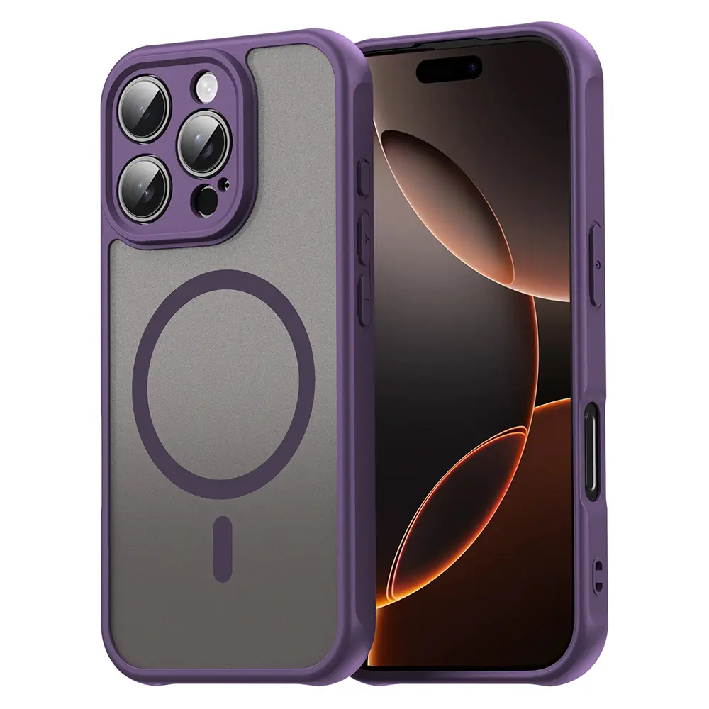 Techsuit HaloFrost II MagSafe pro iPhone 16 Pro fialová