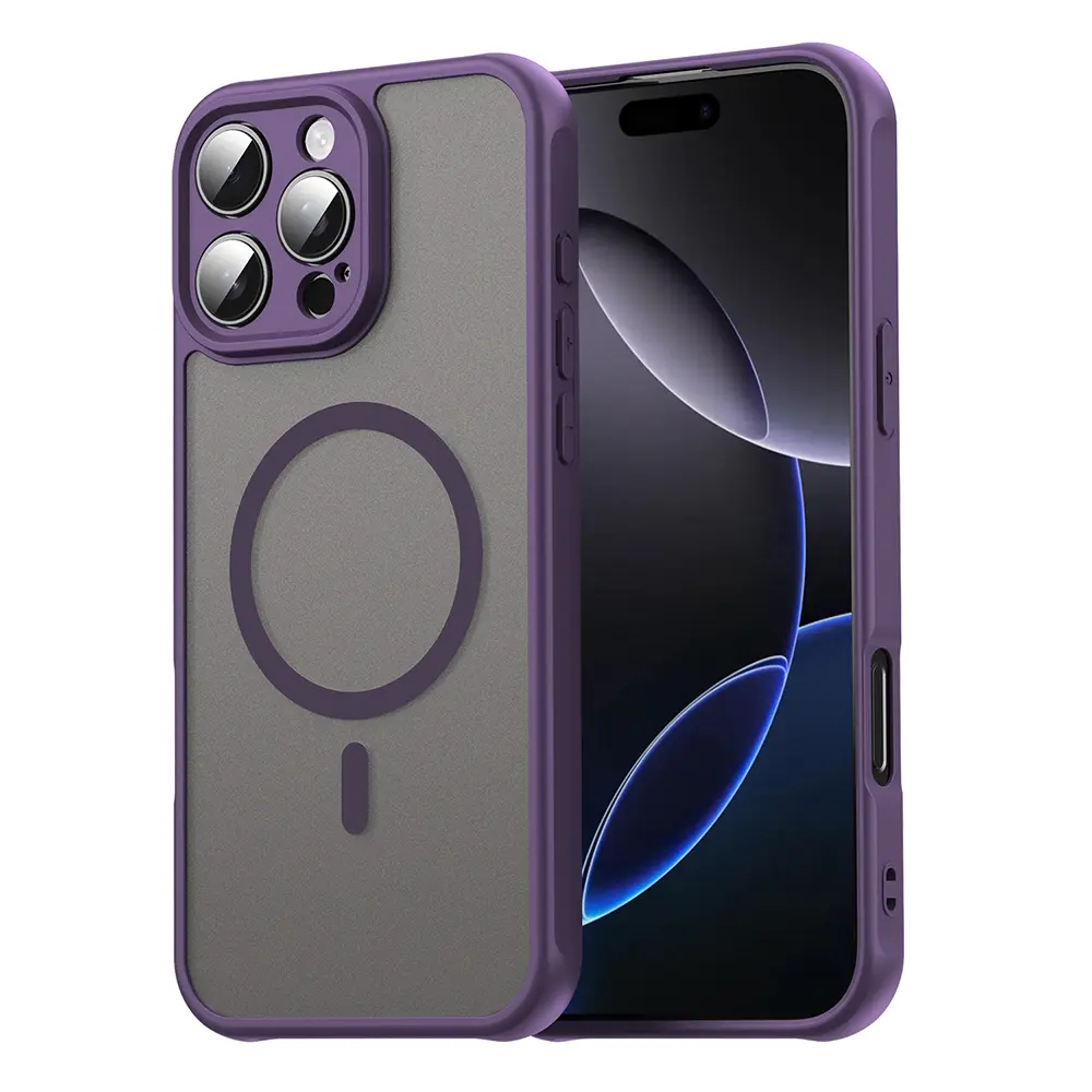 Techsuit HaloFrost II MagSafe pro iPhone 16 Pro Max fialová