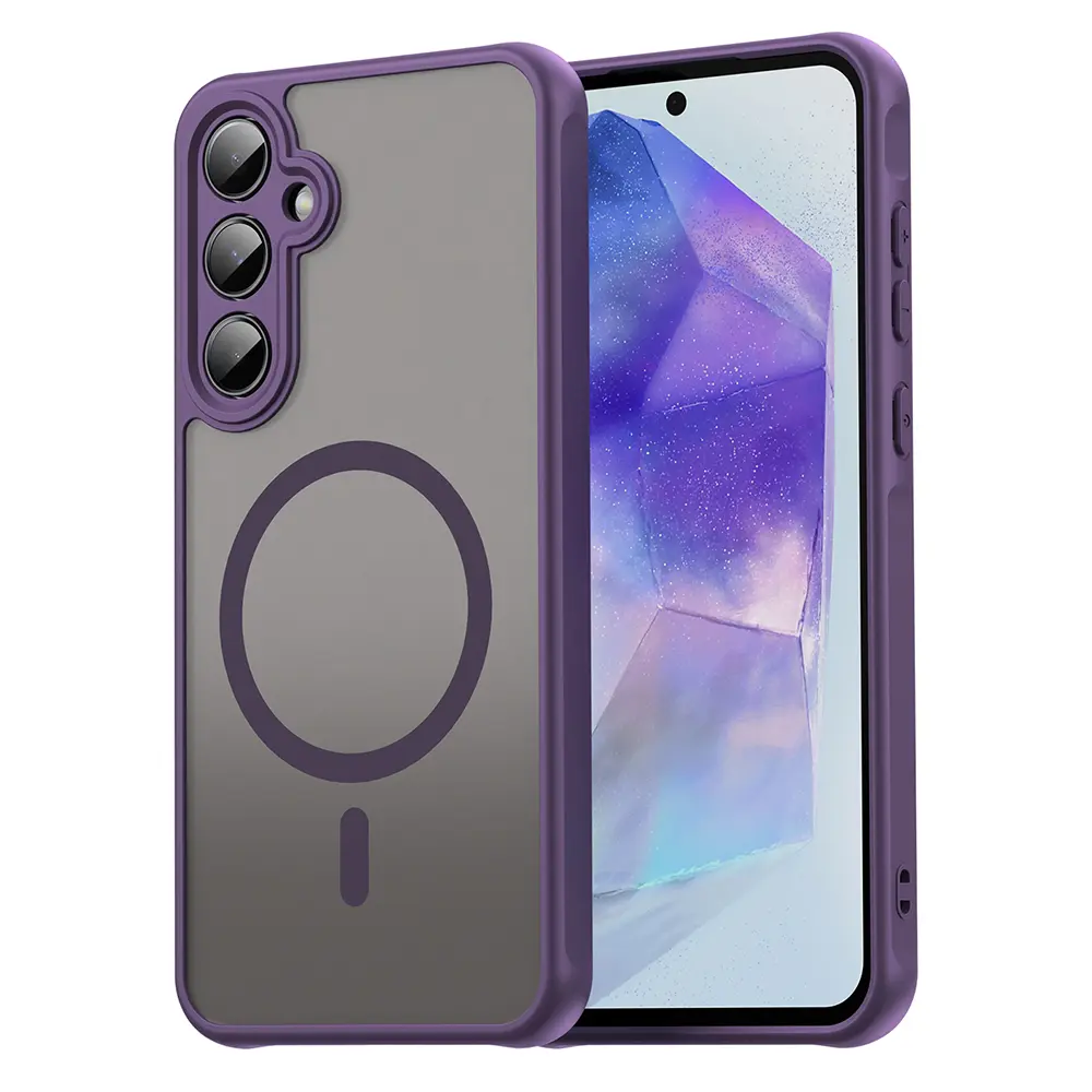 Techsuit HaloFrost II MagSafe pro Samsung Galaxy A35 5G fialová