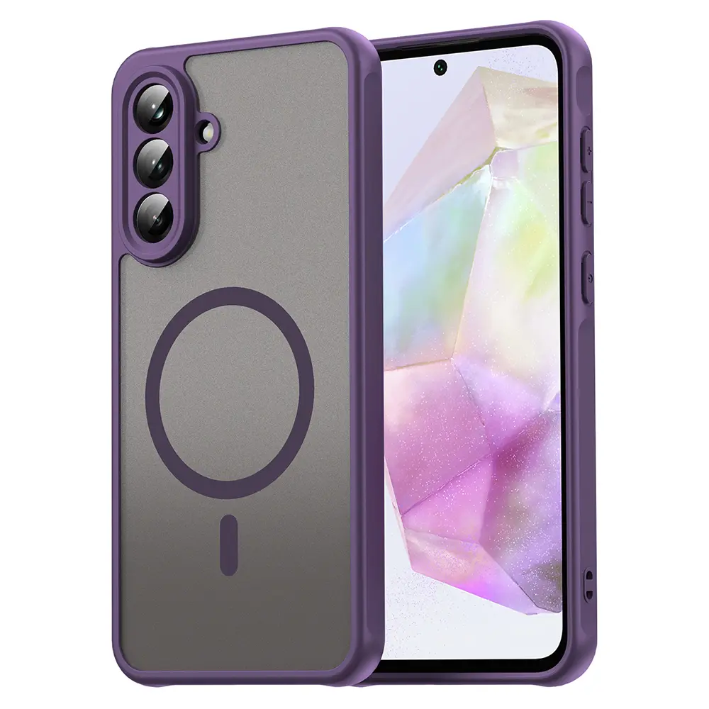 Techsuit HaloFrost II MagSafe pro Samsung Galaxy A56 5G fialová