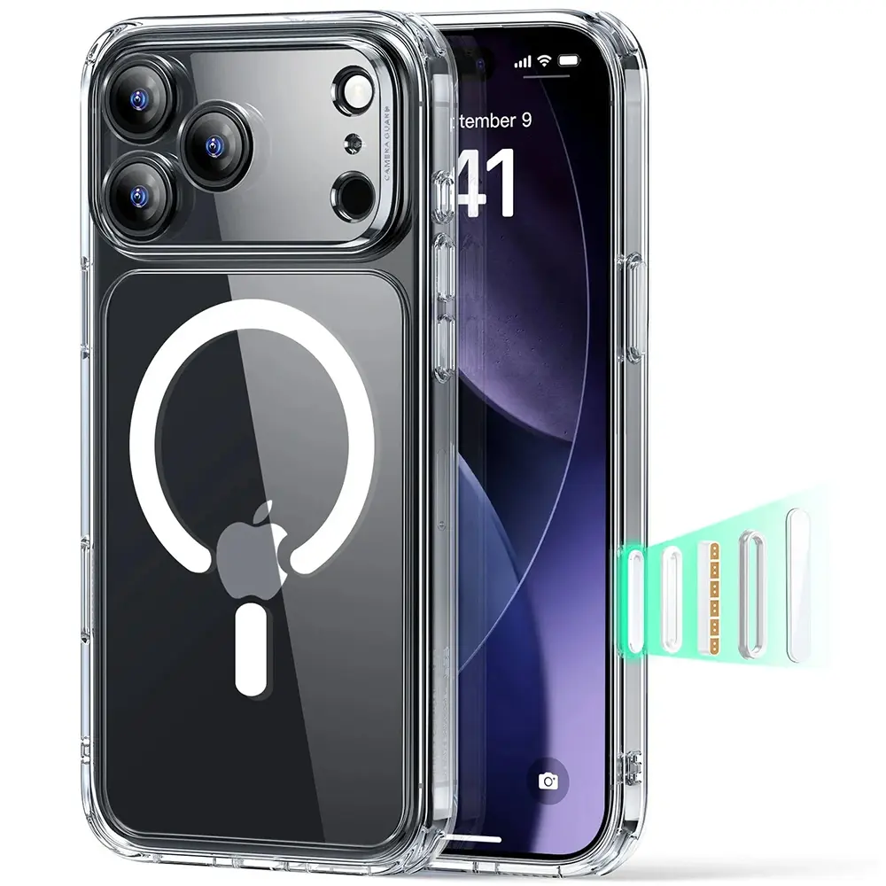 ESR Classic Hybrid HaloLock pro iPhone 17 Pro průhledný