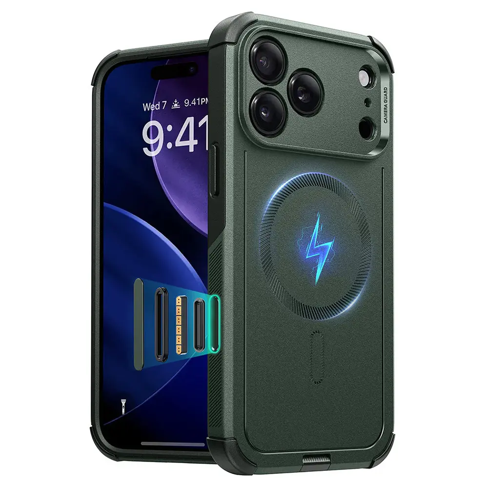 ESR Cyber Halolock pro iPhone 17 Pro Max zelený