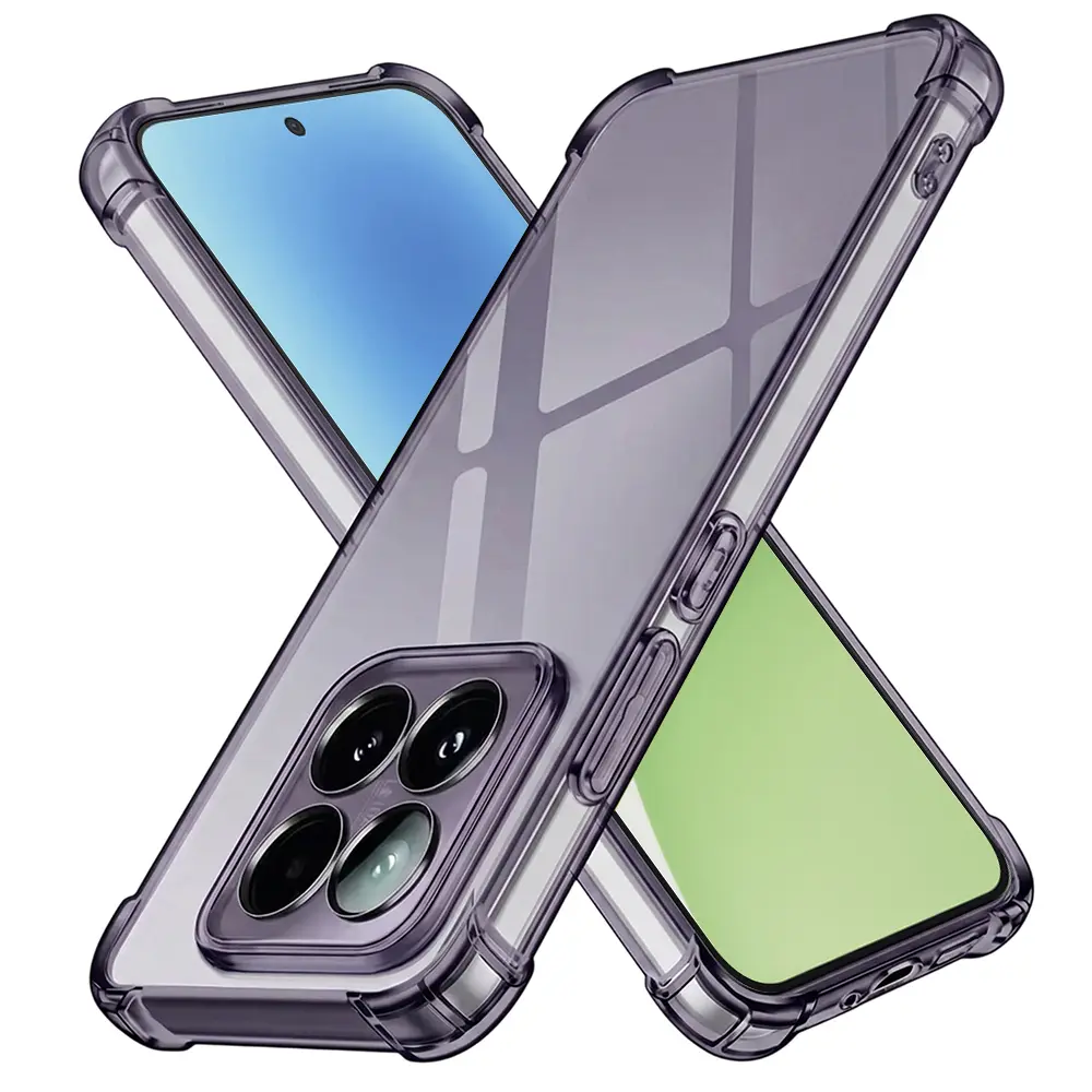 Techsuit Shockproof průhledný silikon Xiaomi 15 kouřově černý