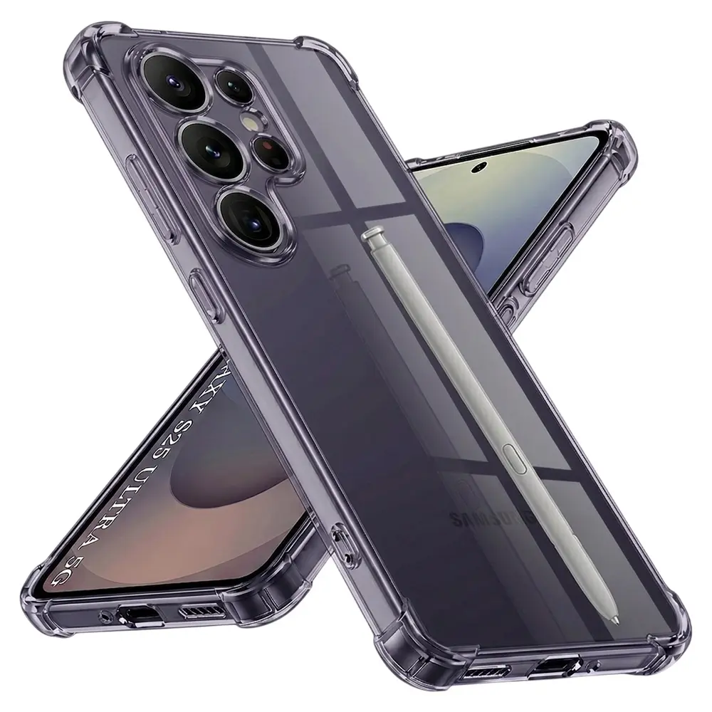 Techsuit silikonový obal Samsung Galaxy S25 Ultra kouřově černý
