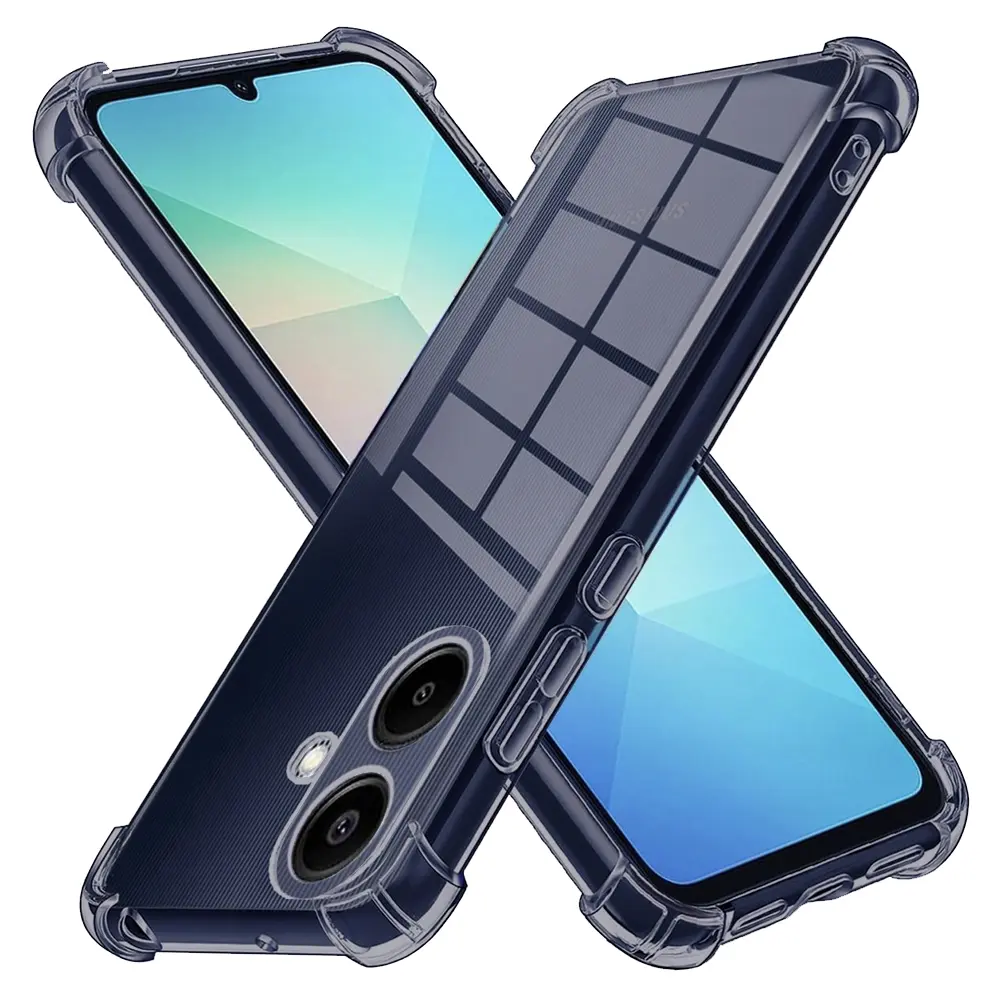 Techsuit Shockproof průhledný silikon Samsung Galaxy A06 kouřově černý
