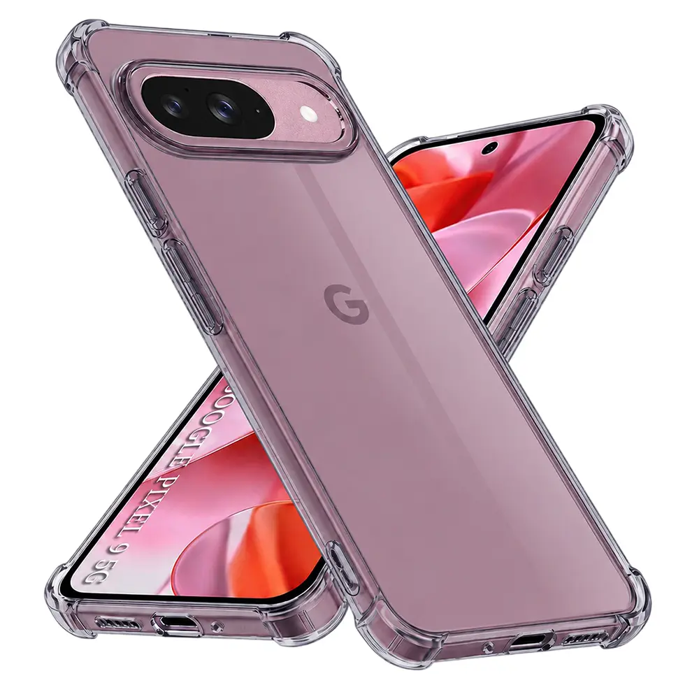 Techsuit Shockproof průhledný silikon Google Pixel 9 kouřově černý