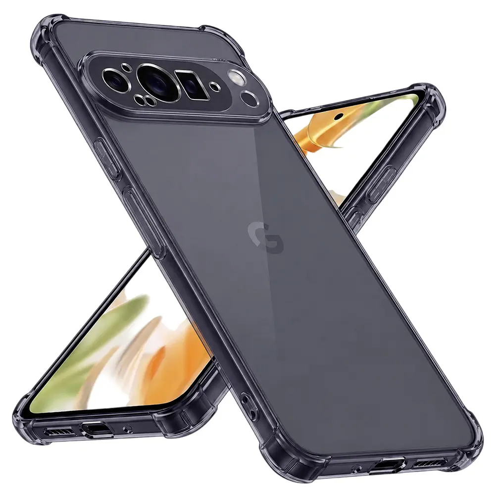 Techsuit Shockproof průhledný silikon Google Pixel 9 Pro kouřově černý