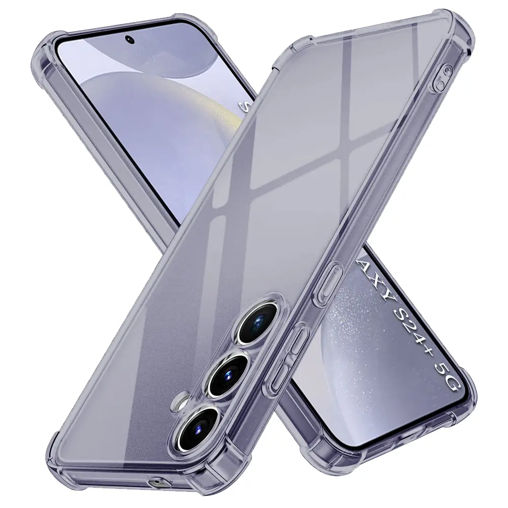 Techsuit Shockproof průhledný silikon Samsung Galaxy S24 Plus kouřově černý