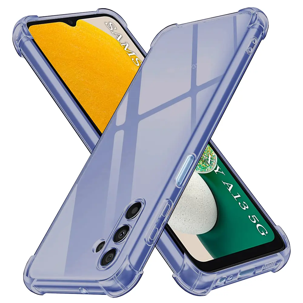 Techsuit - Shockproof Clear Silicone obal pro Samsung Galaxy A13 5G/A04S - kouřově černý
