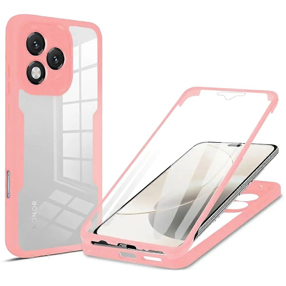Techsuit ColorVerse 360 Series + Ochranná fólie Honor 400 Lite Růžová