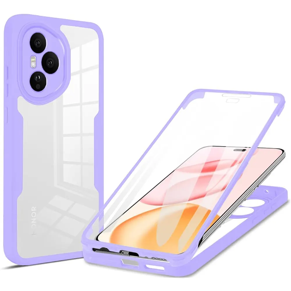 Techsuit ColorVerse 360 Series + Ochranné sklo Honor 400 Pro Fialová