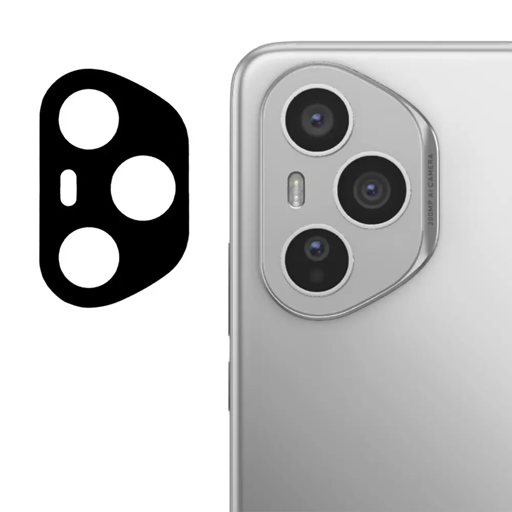 Techsuit - Kompletní sklo fotoaparátu - Honor 400 Pro - Černá