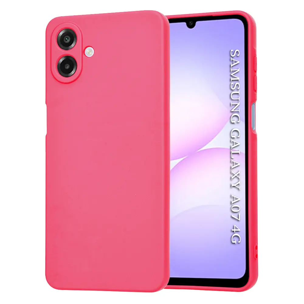 Techsuit – SoftFlex obal na Samsung Galaxy A07 4G – žhavě růžový