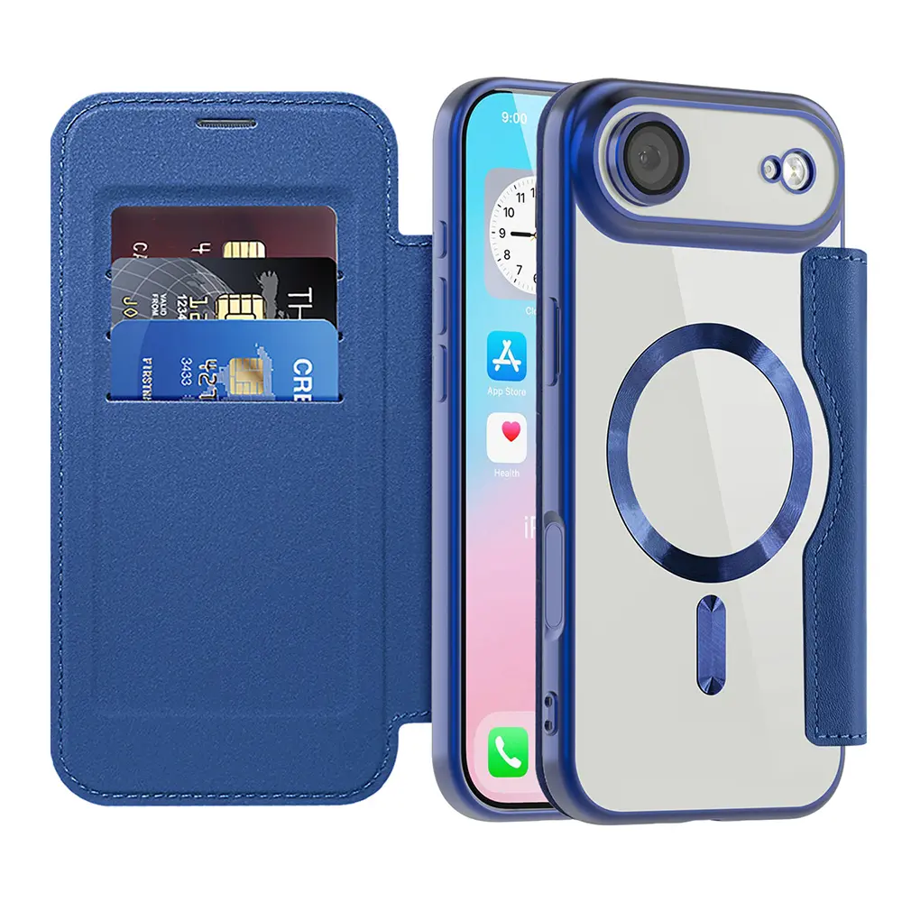 Techsuit SmartMag pouzdro na knihu iPhone 17 Air modré