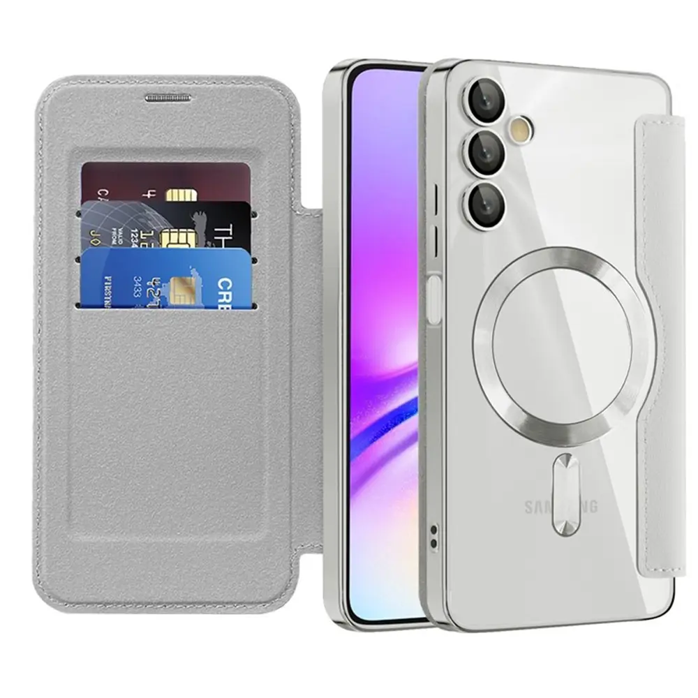 Pouzdro na knihu Techsuit SmartMag pro Samsung Galaxy A05s šedé