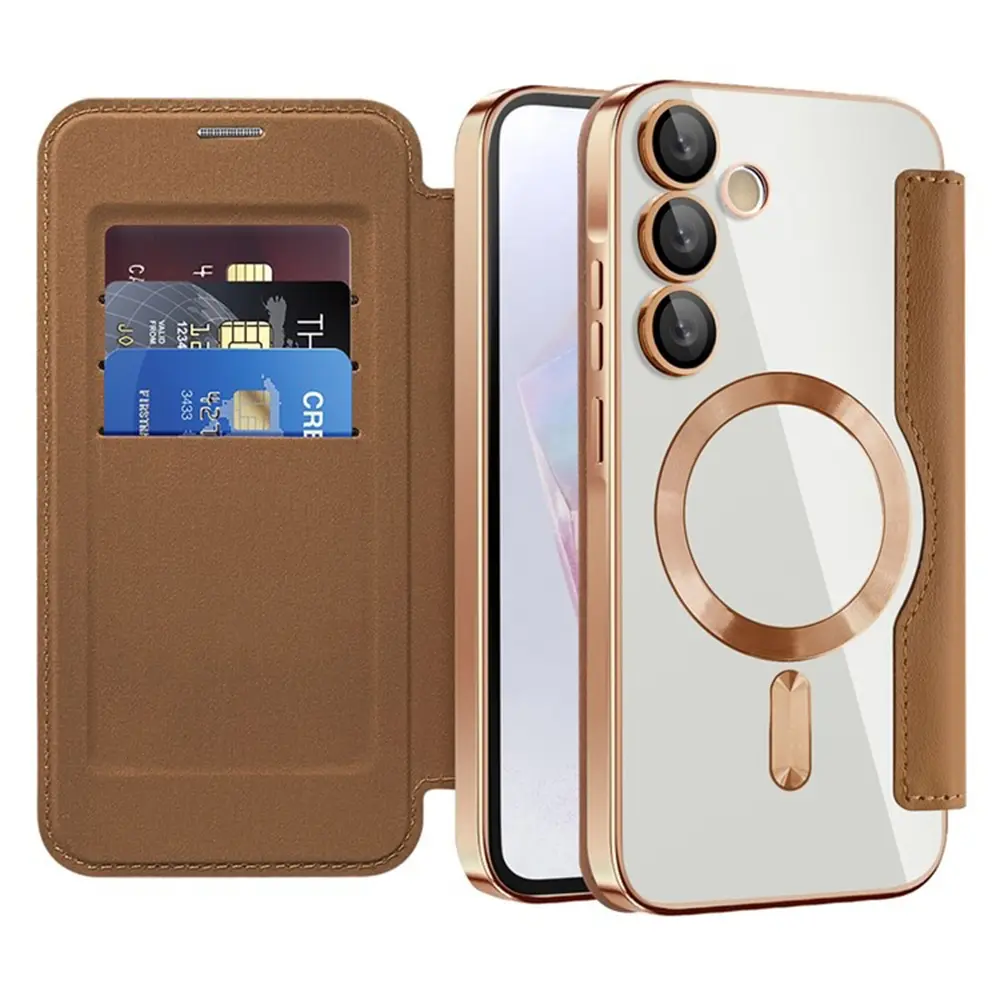 Pouzdro na knihu Techsuit SmartMag pro Samsung Galaxy A35 5G hnědé