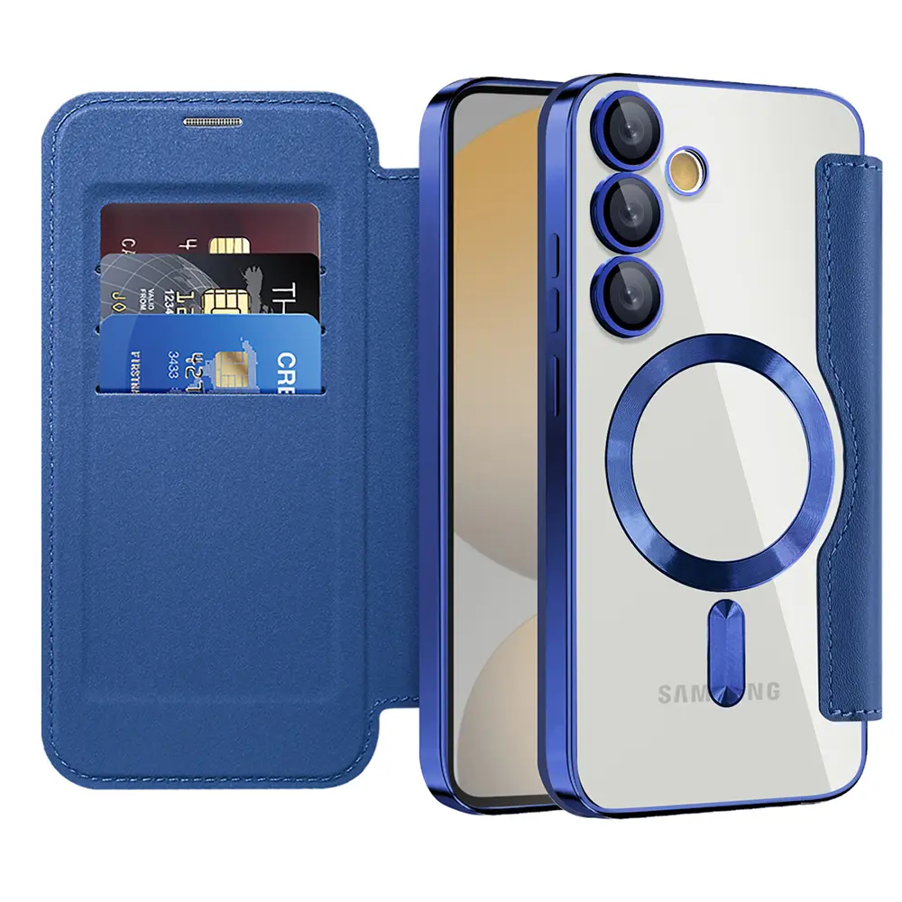 Pouzdro na knihu Techsuit SmartMag pro Samsung Galaxy S24 FE modré