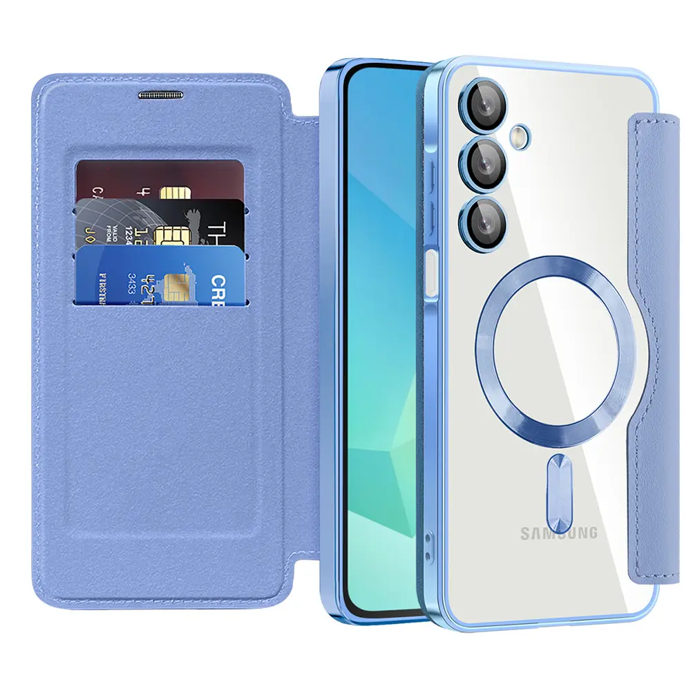 Techsuit SmartMag knížkové pouzdro Samsung Galaxy A16 4G/A16 5G světle modré