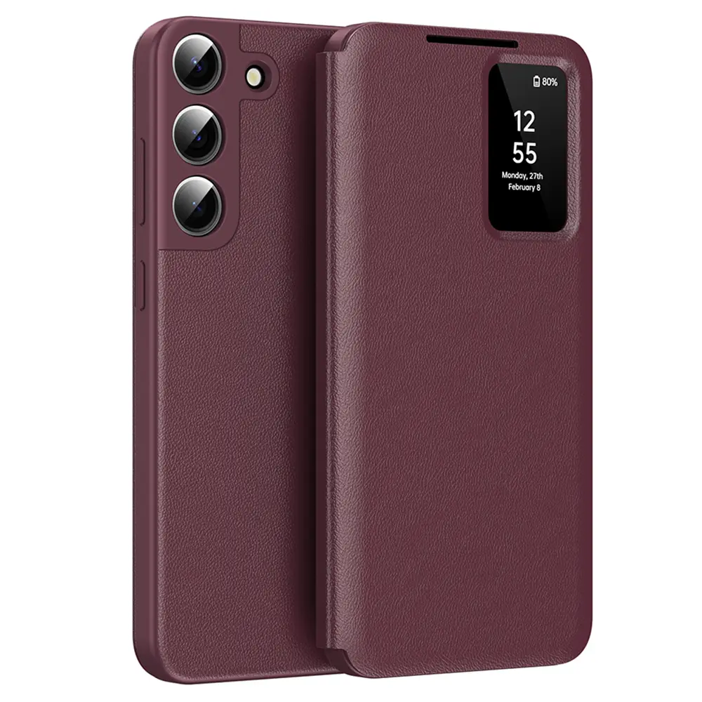 Techsuit SmartView Series pro Samsung Galaxy S22 5G červená