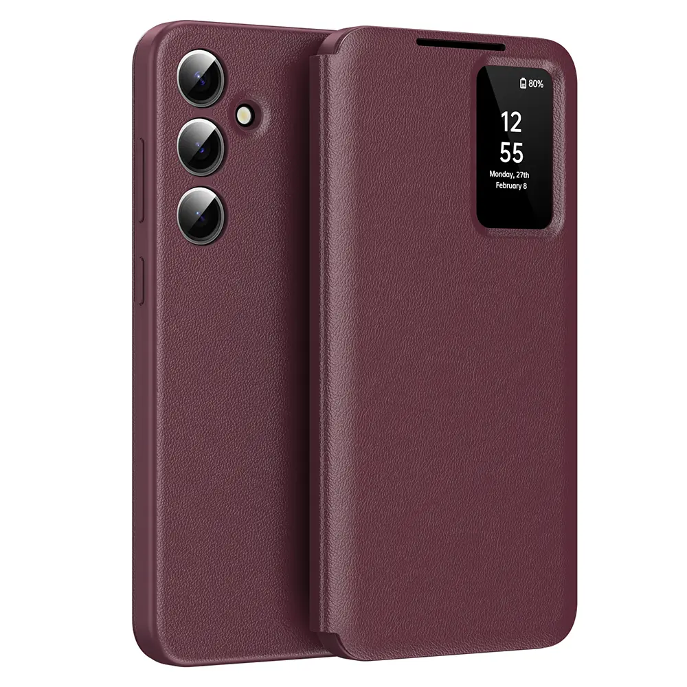 Techsuit SmartView Series pro Samsung Galaxy S24 červená