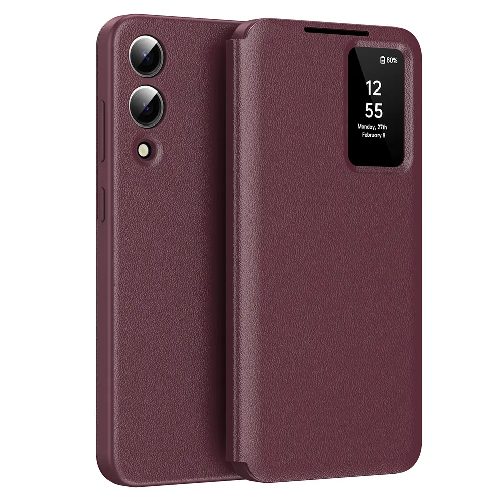 Techsuit SmartView Series pro Samsung Galaxy S25 Edge červená