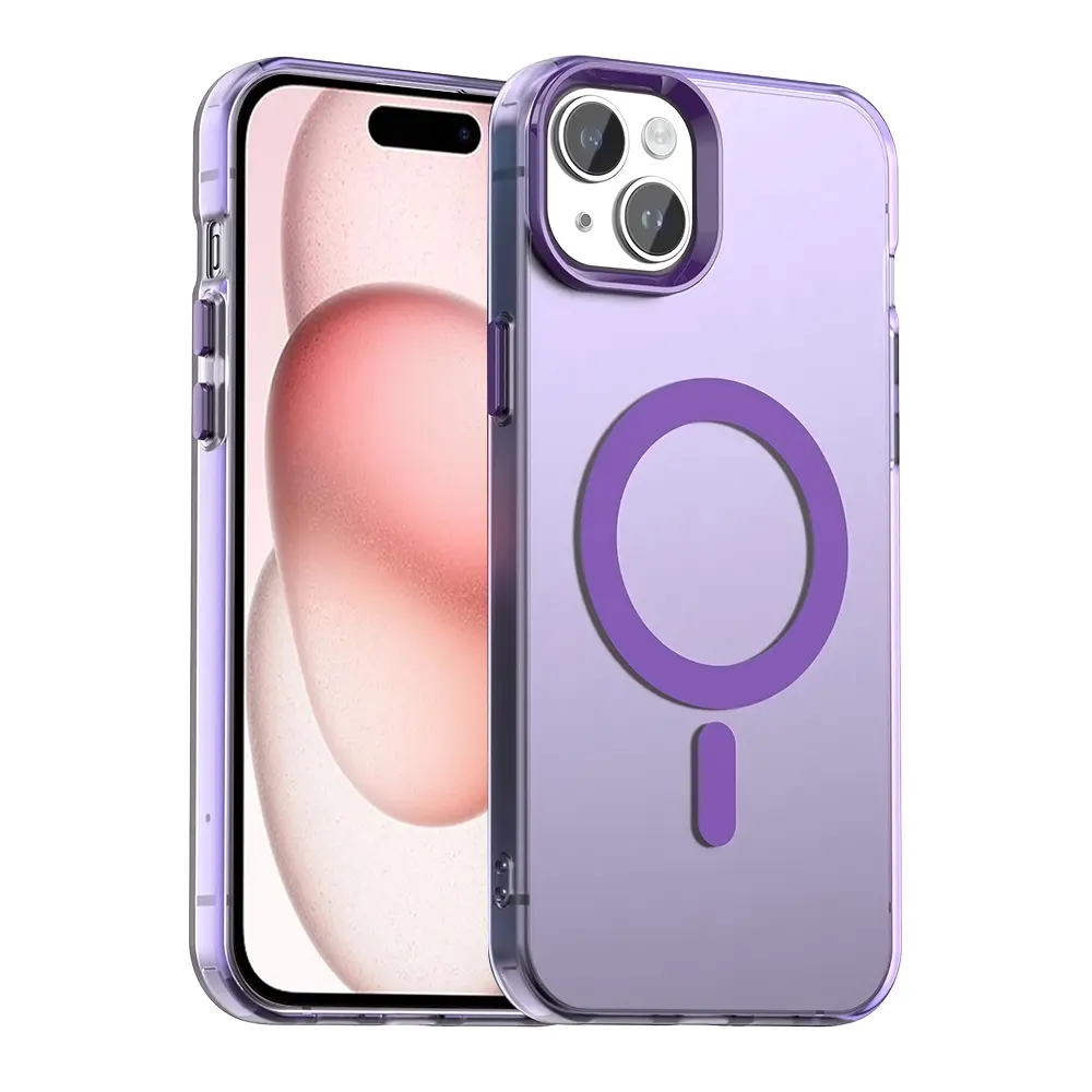 Techsuit CandyCase MagSafe pro iPhone 15 fialová