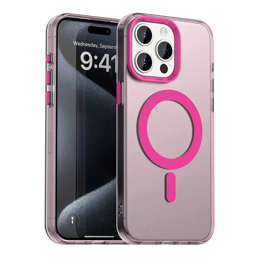 Techsuit CandyCase MagSafe pro iPhone 15 Pro Max růžová